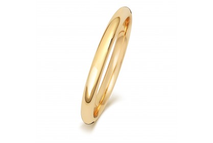 9ct Yellow Gold Court 2mm Heavyweight Band